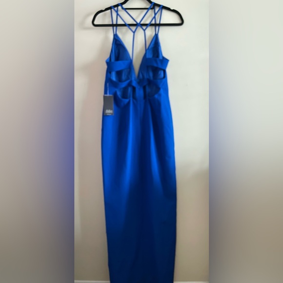 New! Aidan Mattox Blue Dress